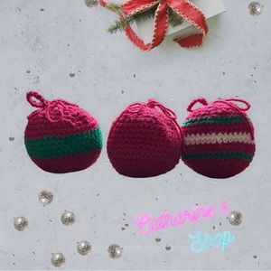 Crochet Christmas Bauble Sets